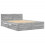 VidaXL vidaXL Bed Frame with Headboard Bed Grey Sonoma Small Double Engineered Wood 2