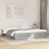 VidaXL vidaXL Bed Frame Bed Base Bedstead Concrete Grey 200x200 cm Engineered Wood 3