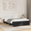 VidaXL vidaXL Bed Frame Home Bed Base Black 120x190 cm Small Double Engineered Wood 3