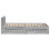 VidaXL vidaXL Bed Frame with Headboard Bed Grey Sonoma Small Single Engineered Wood 6