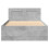 VidaXL vidaXL Bed Frame with Headboard Concrete Grey Small Single Engineered Wood 5