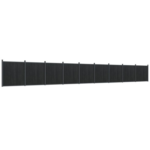 VidaXL vidaXL Zaunelement Grau 1564x186 cm WPC
