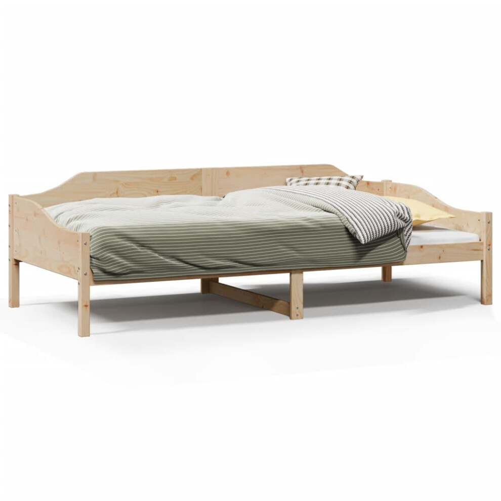 Vidaxl Bed Frame Bedroom Bedstead Bed Base 90X190 Cm Single Solid Wood Pine
