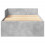 VidaXL vidaXL Bed Frame Bed Base Bedstead Concrete Grey 100x200 cm Engineered Wood 5