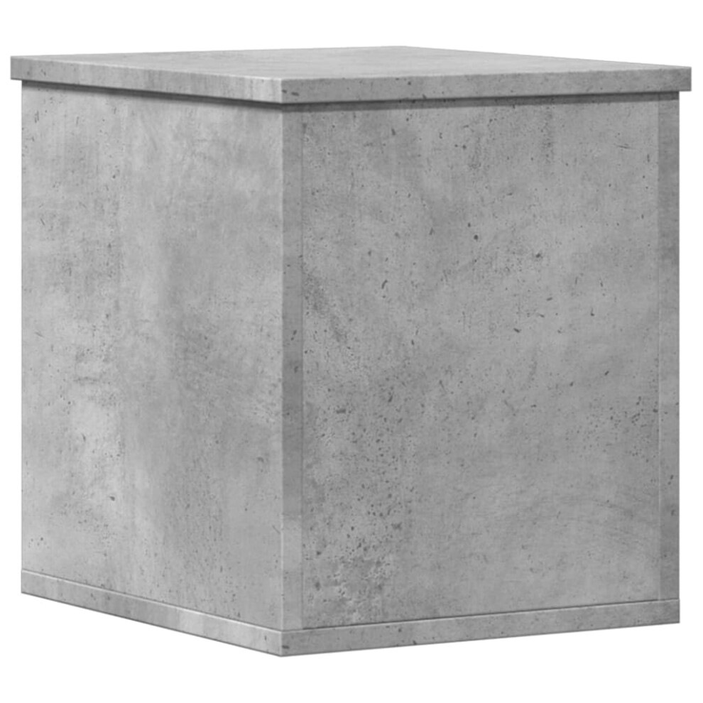 vidaXL Storage Box Blanket Box Storage Chest Concrete Grey Engineered Wood