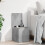 VidaXL vidaXL Storage Box Blanket Box Storage Chest Concrete Grey Engineered Wood 3