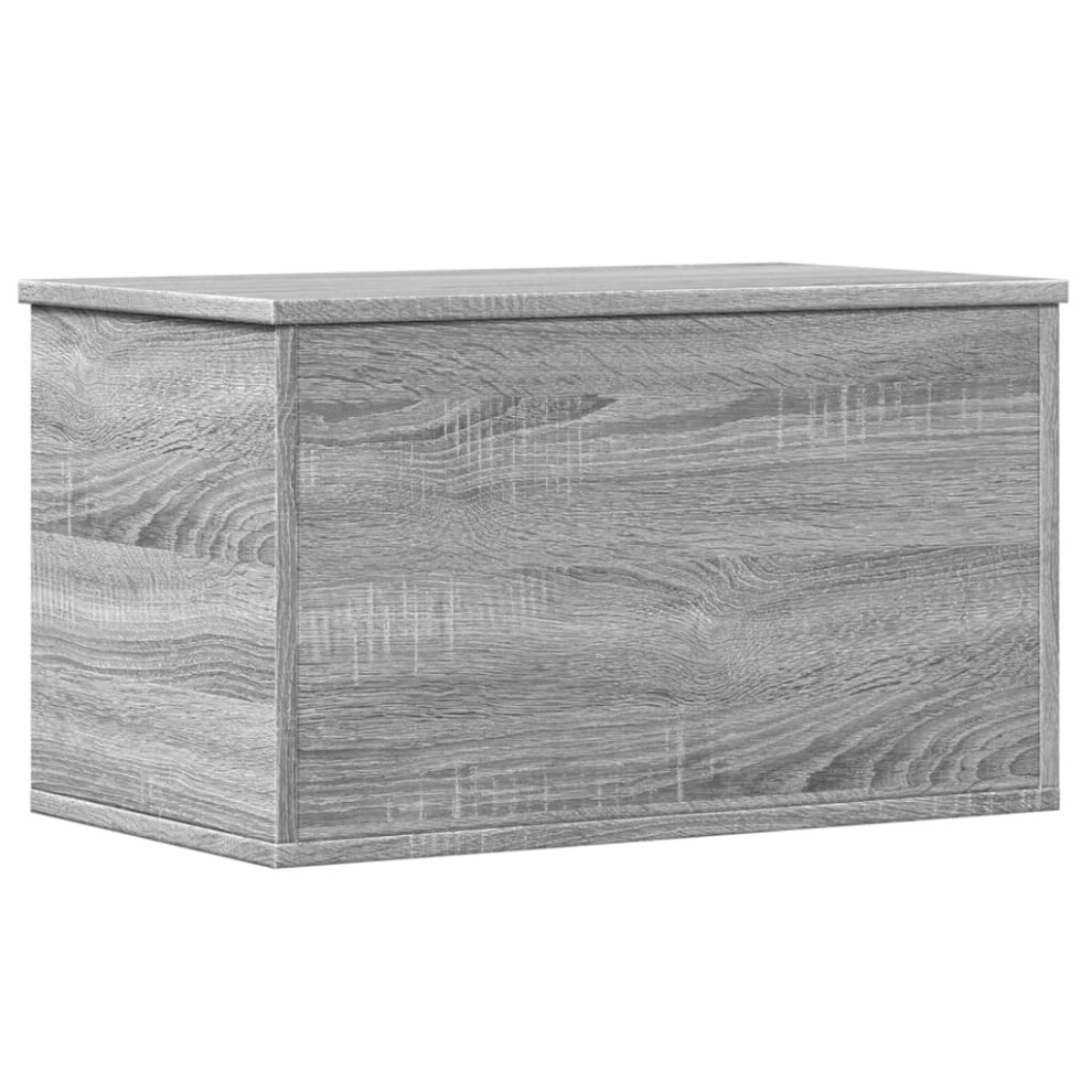 vidaXL Storage Box Blanket Box Toy Storage Chest Grey Sonoma Engineered Wood