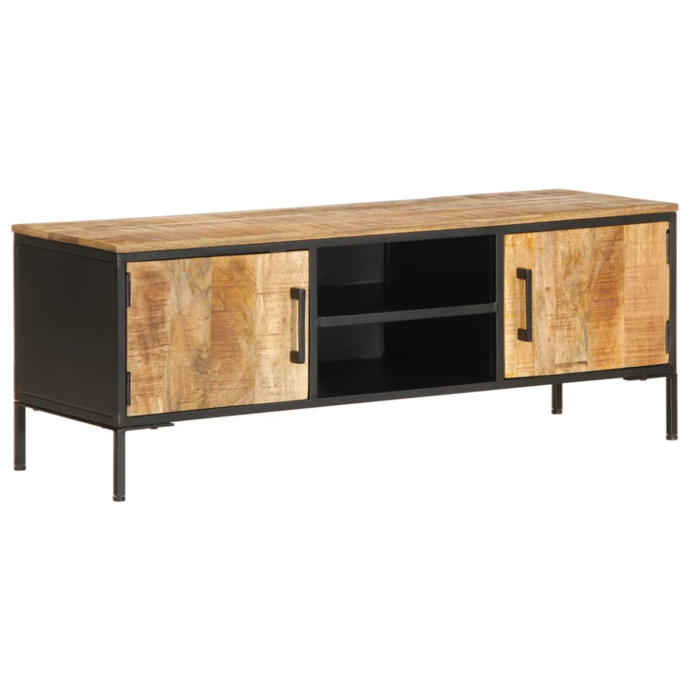 vidaXL TV Cabinet TV Stand Entertainment Centre TV Unit Solid Rough Wood Mango