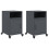 VidaXL vidaXL Bedside Cabinets Nightstand Bed Table Side Table 2 pcs Anthracite Steel 1