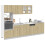 VidaXL vidaXL Kitchen Cabinet Set 7 Piece Storage Unit Sonoma Oak Engineered Wood 3