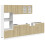 VidaXL vidaXL Kitchen Cabinet Set 7 Piece Storage Unit Sonoma Oak Engineered Wood 2