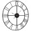 VidaXL vidaXL Wall Clock Battery-Operated Modern Quartz Round Wall Clock Black Iron 5