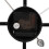 VidaXL vidaXL Wall Clock Battery-Operated Modern Quartz Round Wall Clock Black Iron 6