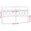 VidaXL vidaXL Metal Headboard Bedroom Home Bed Header Bed Headboard Black 193 cm 4