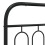 VidaXL vidaXL Metal Headboard Bedroom Home Bed Header Bed Headboard Black 193 cm 5