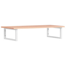 vidaXL Basin Shelf Wall Mounted Bathroom Countertop Steel and Solid Wood Oak
