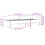 VidaXL vidaXL Bed Frame Home Bed Base Black 75x190 cm Small Single Engineered Wood 9