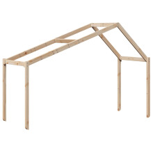 vidaXL Dach für Kinderbett 213x95,5x144,5 cm Massivholz Kiefer