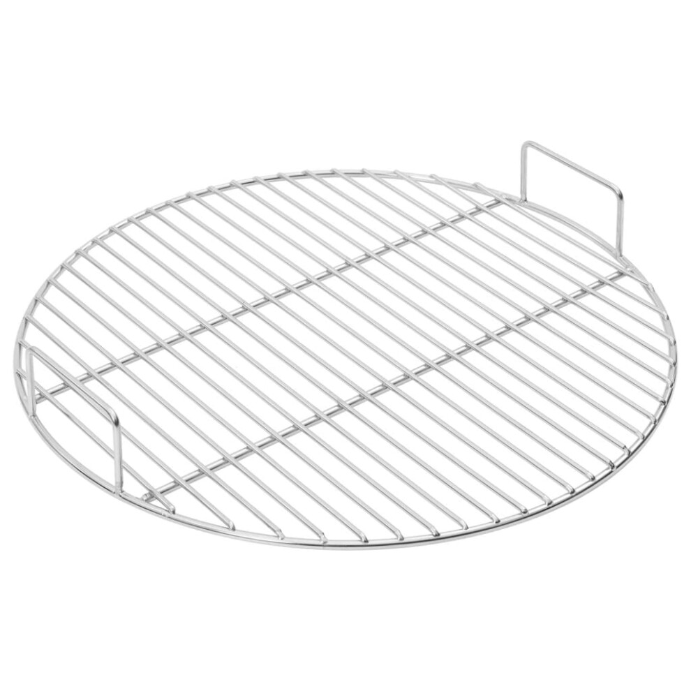 vidaXL BBQ Grill Grate with Handles Cooking Grate Round 304 Stainless Steel