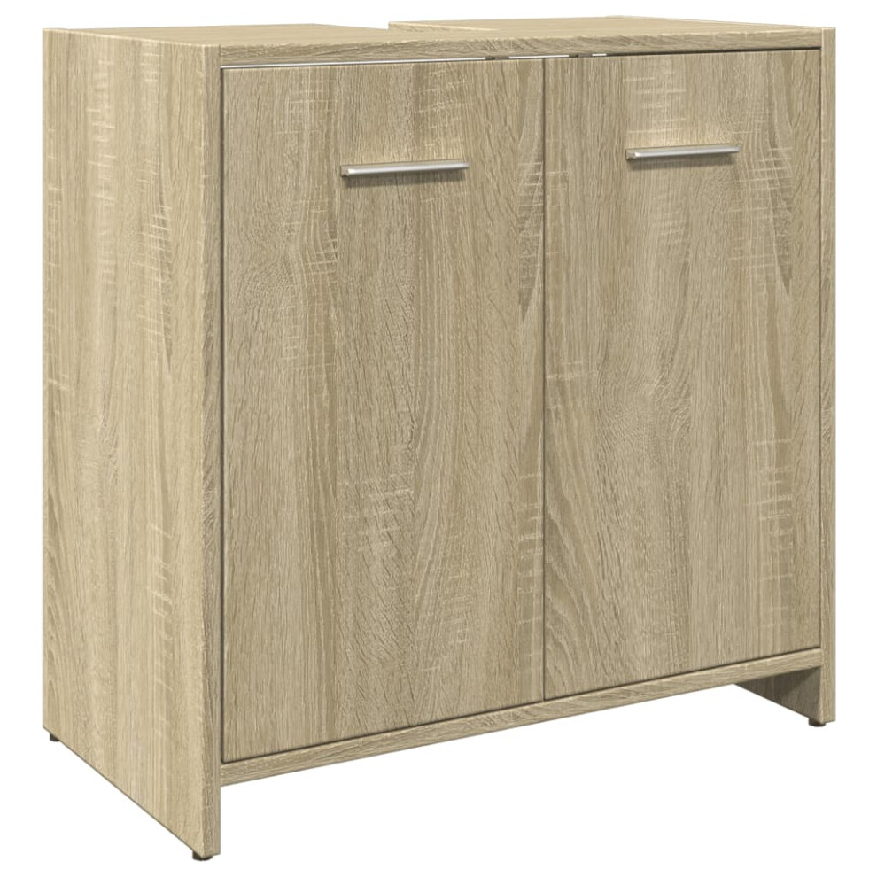 vidaXL Bathroom Sink Cabinet Storage Vanity Unit Sonoma Oak Engineered Wood