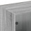 VidaXL vidaXL Bookcase with Doors Bookshelf Rack Cabinet Grey Sonoma Engineered Wood 9