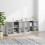 VidaXL vidaXL Bookcase with Doors Bookshelf Rack Cabinet Grey Sonoma Engineered Wood 3