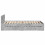 VidaXL vidaXL Bed Frame with Headboard Bed Concrete Grey 90x200 cm Engineered Wood 6