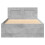 VidaXL vidaXL Bed Frame with Headboard Bed Concrete Grey 90x200 cm Engineered Wood 5