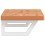 VidaXL vidaXL Basin Shelf Wall Mounted Bathroom Countertop Steel and Solid Wood Beech 5
