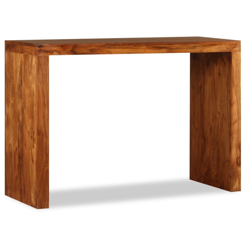 vidaXL Solid Wood with Honey Finish Console Table 110x40x76cm Side Hallway