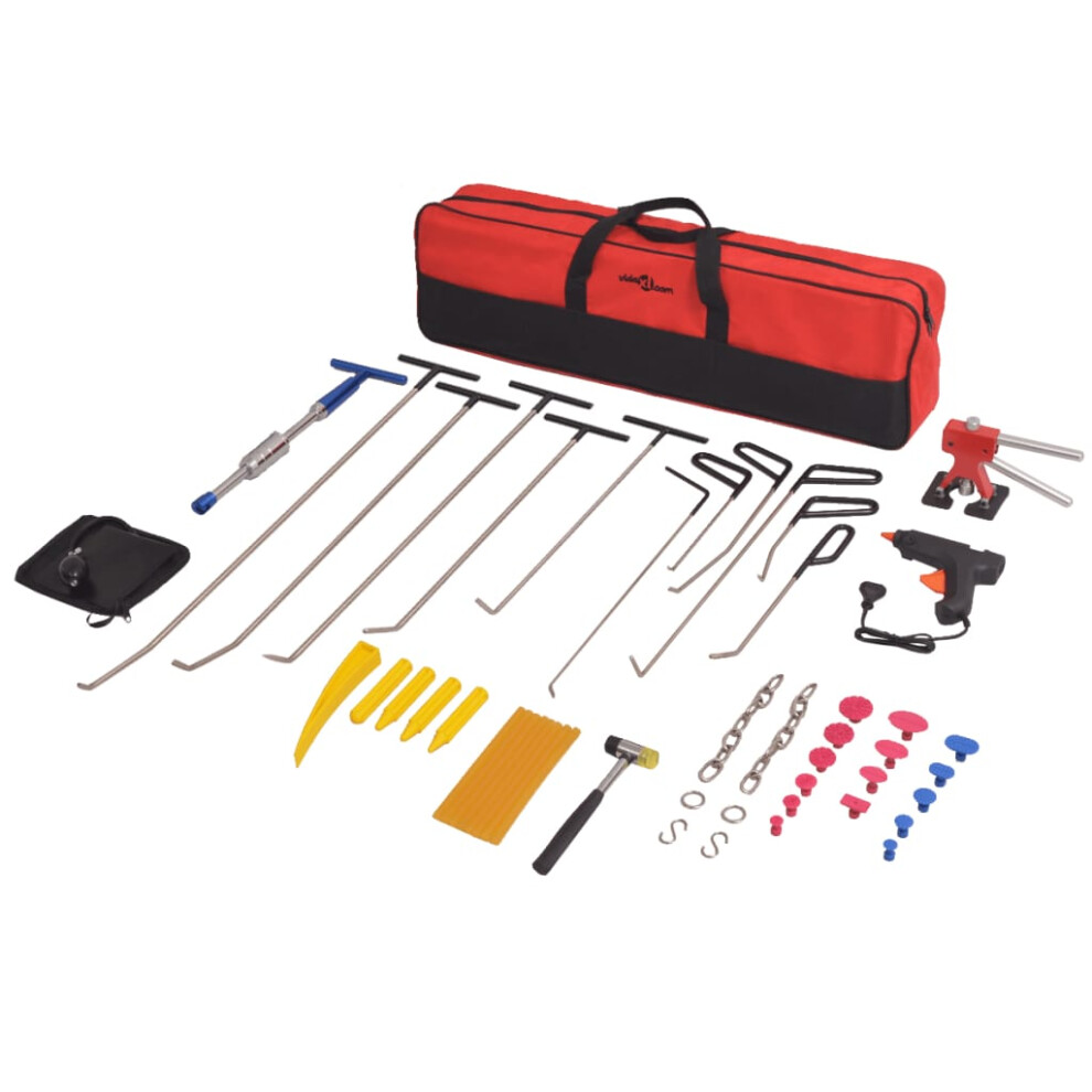 vidaXL 50 Piece Paintless Dent Repair Set Stainless Steel Garage Removal Tool