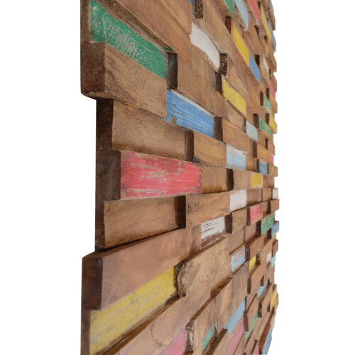 VidaXL vidaXL 10x Solid Teak Wood Wall Cladding Panels 1.03 m? Mural Wall Decoration 2
