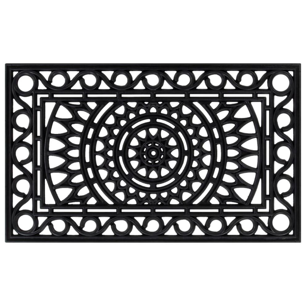 vidaXL Door Mat Floor Mat Indoor Entrance Mat Rug Doormat Rectangular Rubber