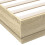 VidaXL vidaXL Bed Frame with LED Lights Bed Base Sonoma Oak 120x190 cm Small Double 9
