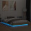 VidaXL vidaXL Bed Frame with LED Lights Bed Base Sonoma Oak 120x190 cm Small Double 5