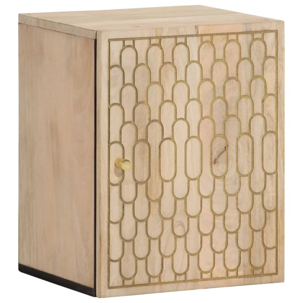 Vidaxl Bathroom Wall Cabinet Hanging Wall Storage Cupboard Solid Wood Mango
