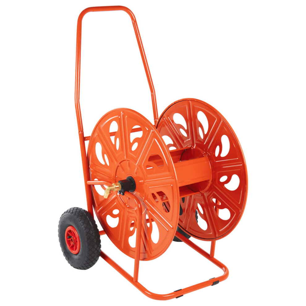 vidaXL Hose Reel Cart for 140 m 3/4" Hose Garden Hose Cart Hose Trolley Steel