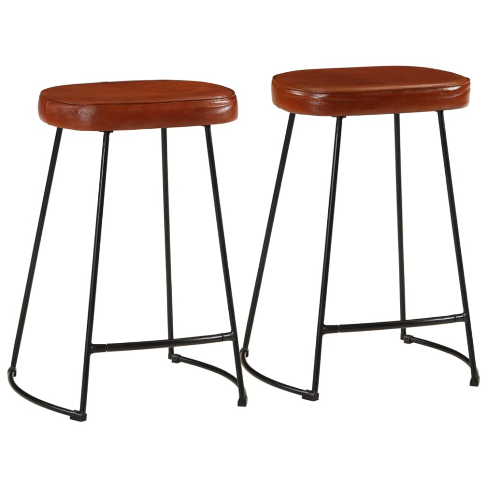 Vidaxl Bar Stools Kitchen Bistro Chair Pub Counter Chair 2 Pcs Dark Brown