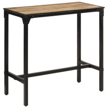 vidaXL Bar Table Garden Outdoor Table Bistro Table Solid Rough Wood Mango
