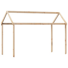 vidaXL Dach für Kinderbett 207x80,5x151,5 cm Massivholz Kiefer