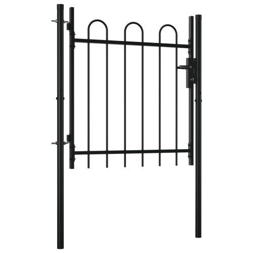 VidaXL vidaXL Einzeltür-Gartentor BOXTEL mit Bügelaufsatz 100 x 75 cm 1
