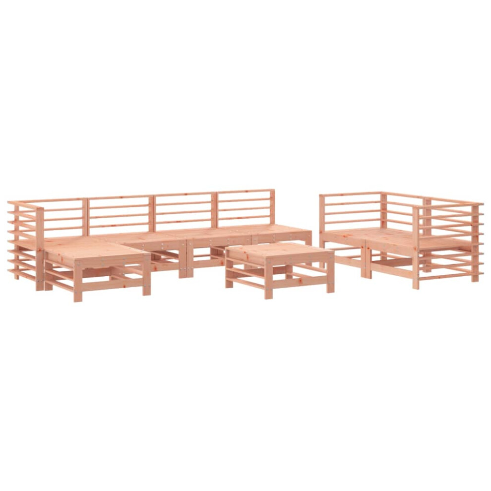 vidaXL Garden Lounge Set Modular Sofa Corner Sofa 8 Piece Solid Wood Douglas