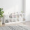 VidaXL vidaXL Bookcase with Doors Bookshelf Cabinet Highboard White Engineered Wood 3