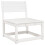 VidaXL vidaXL Garden Sofa Set 5 Piece Outdoor Sofa Corner Sofa White Solid Wood Pine 3