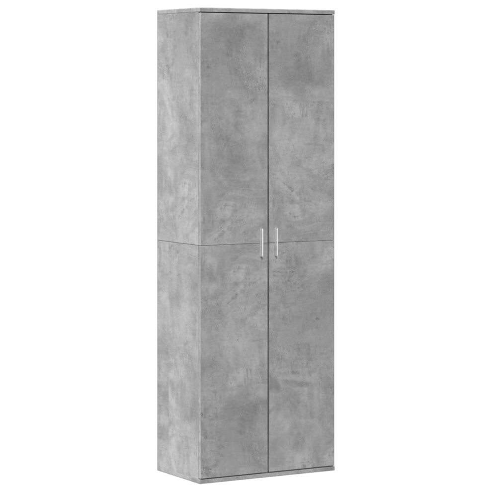 Vidaxl Highboard Sideboard Cabinet Side Cupboard Concrete Grey Engineered Wood