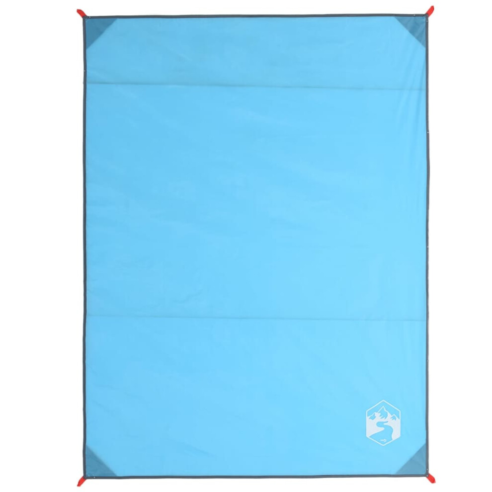Vidaxl Picnic Blanket With Pegs Camping Blanket Outdoor Rug Picnic Mat Blue