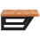 VidaXL vidaXL Basin Shelf Wall Mounted Bathroom Countertop Steel and Solid Wood Beech 5