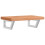 VidaXL vidaXL Basin Shelf Wall Mounted Bathroom Countertop Steel and Solid Wood Beech 1
