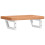 VidaXL vidaXL Basin Shelf Wall Mounted Bathroom Countertop Steel and Solid Wood Beech 6