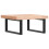 VidaXL vidaXL Basin Shelf Wall Mounted Bathroom Countertop Steel and Solid Wood Beech 6